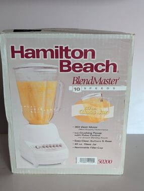 NIB. Still Factory Sealed. Hamilton Beach Blender Master 10 Speed.